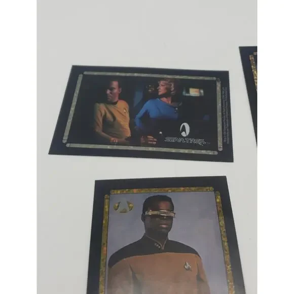 1996 90s STAR TREK LOT OF 10 VENDING MACHINE STICKER PRISM PICARD SPACESHIP - Picture 6 of 10